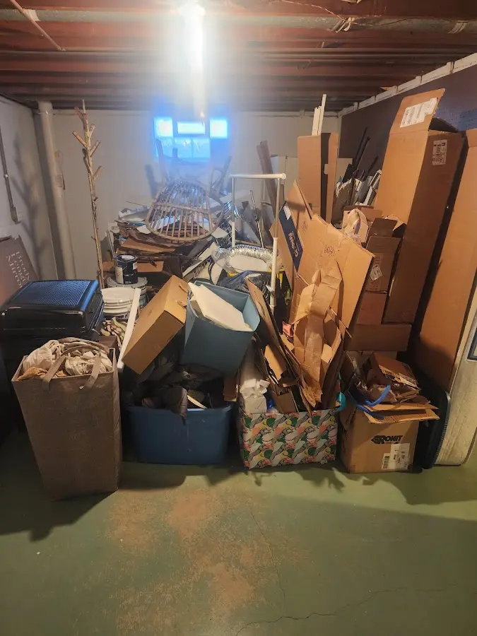 Roll-off dumpster container at job site for 20 Yard Dumpster Rental in Canonsburg